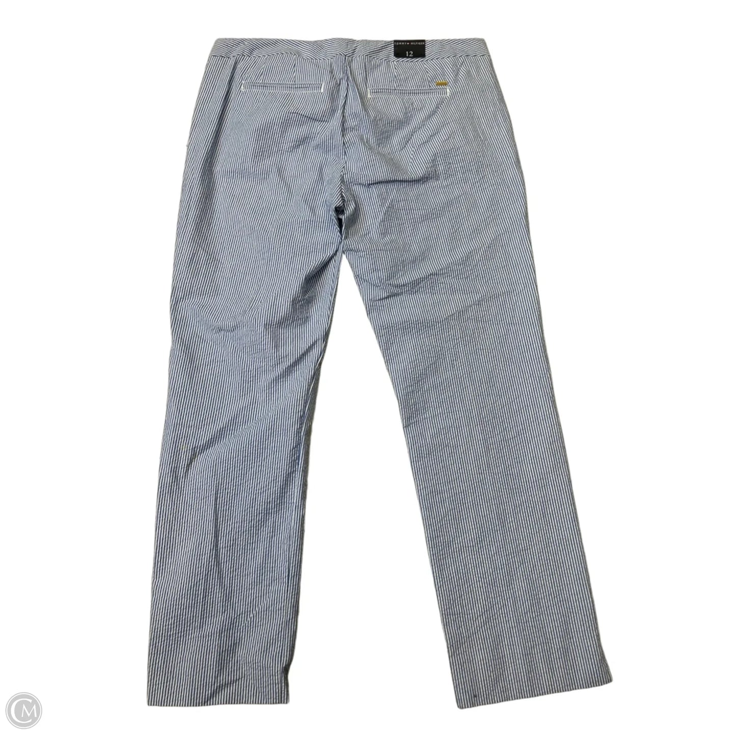 New! Pants Cropped By Tommy Hilfiger In Striped Pattern, Size: 12