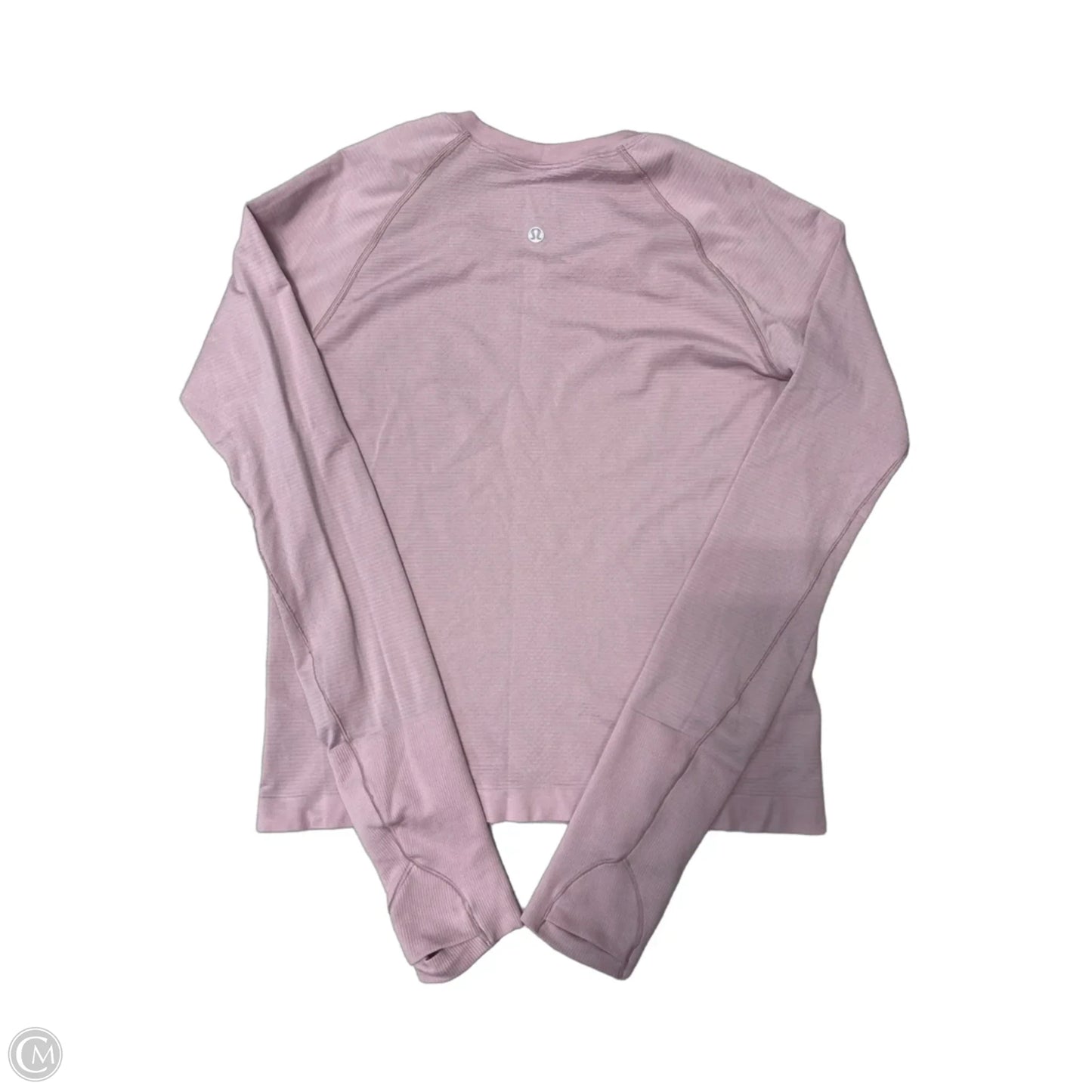Athletic Top Long Sleeve Crewneck By Lululemon In Pink, Size: S