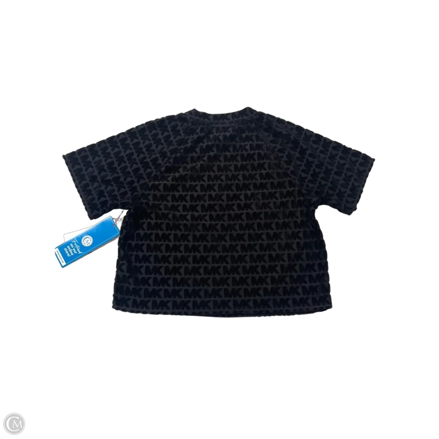 Top Short Sleeve Designer By Michael Kors In Black, Size: Xs