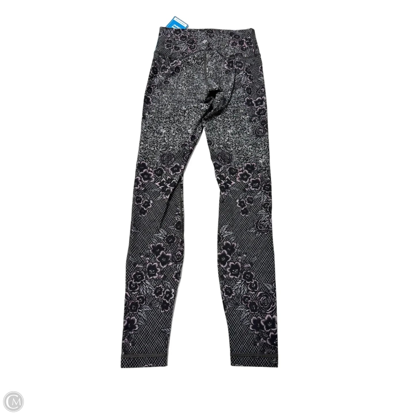 Athletic Leggings By Lululemon In Black & Purple, Size: S