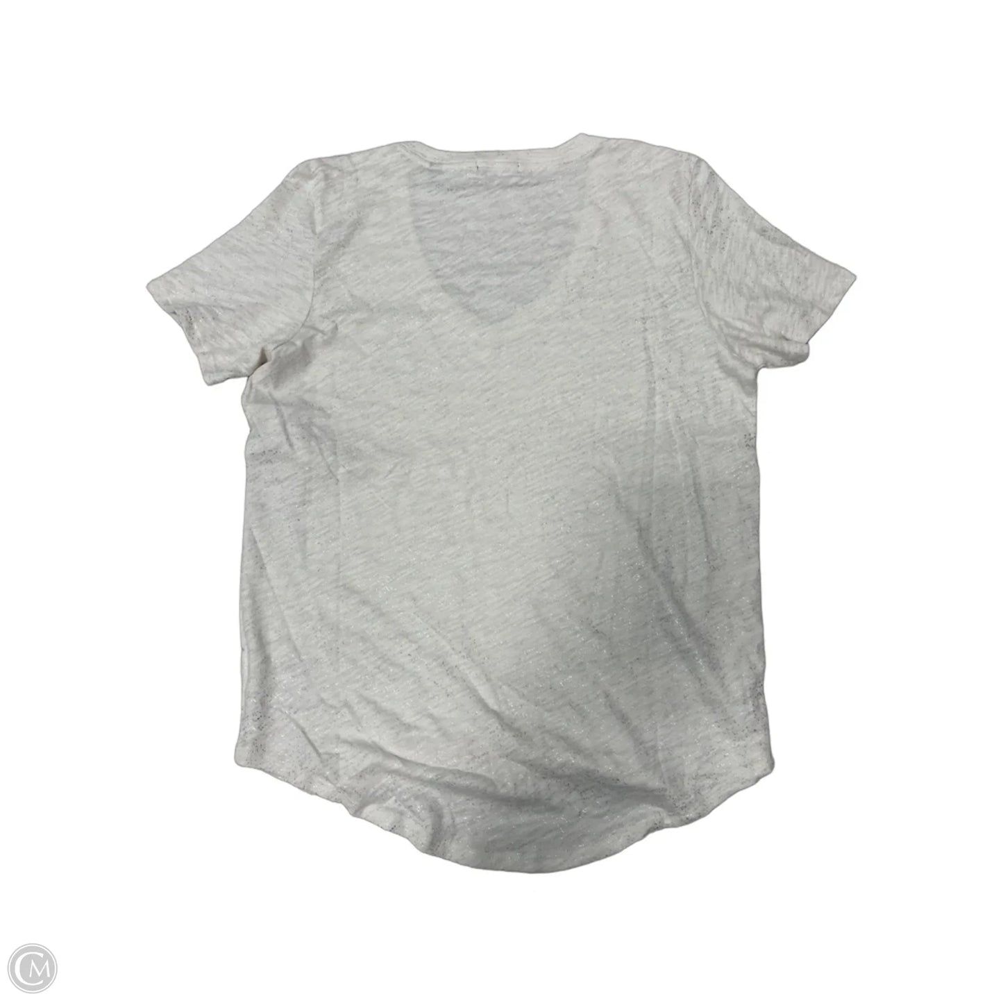 New! Top Short Sleeve Basic By ATM In Cream, Size: L