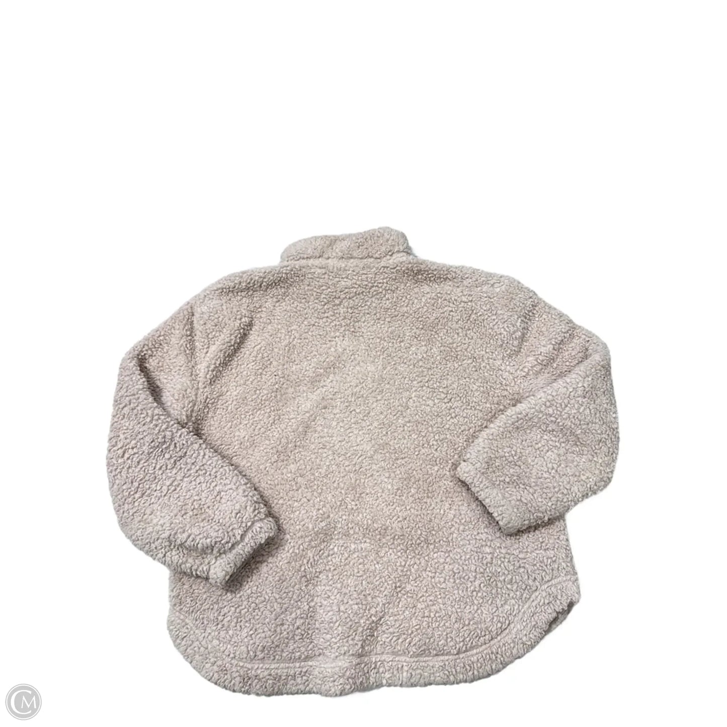 Jacket Faux Fur & Sherpa By Gap In Cream, Size: Xl