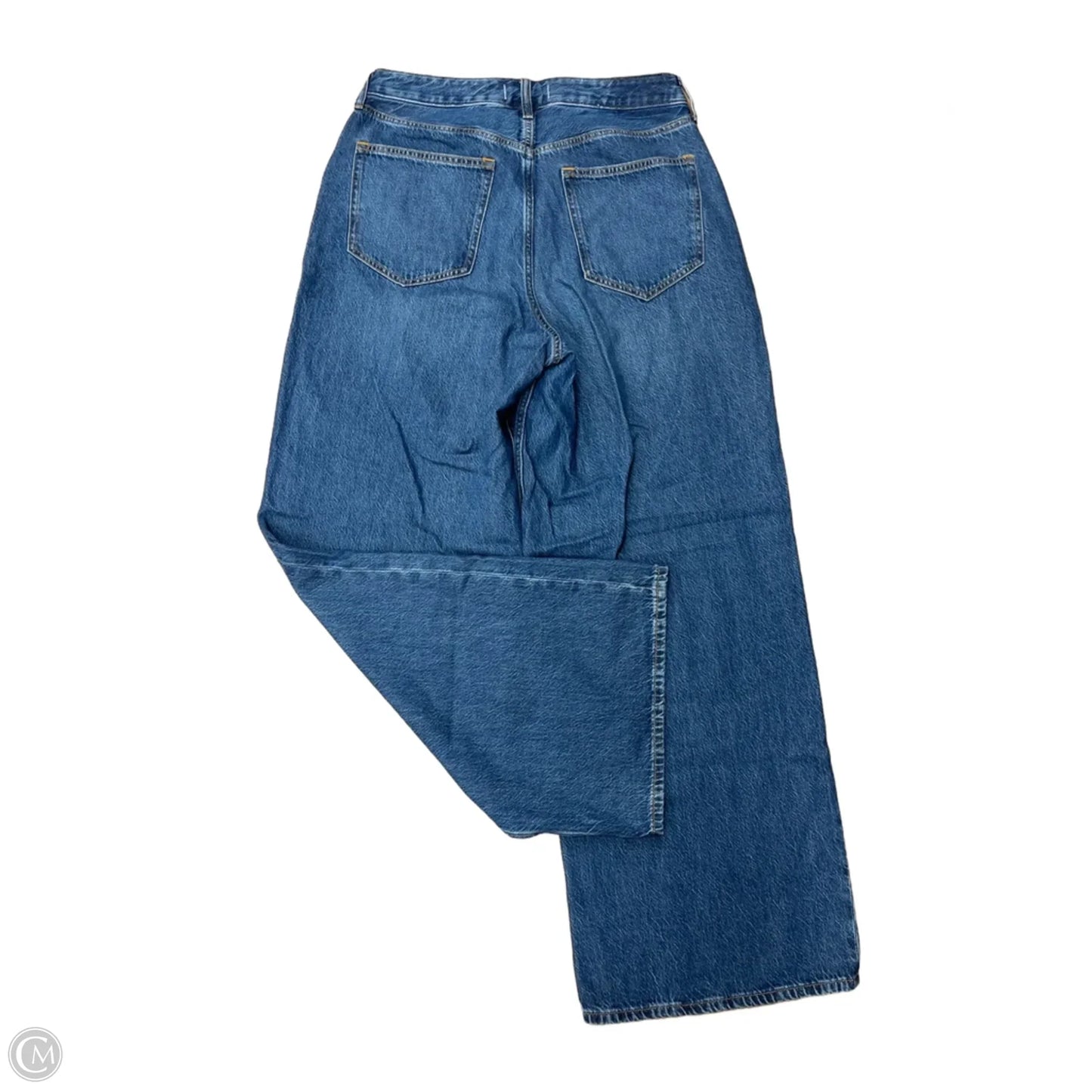 Jeans Wide Leg By Abercrombie And Fitch In Blue Denim, Size: 12l