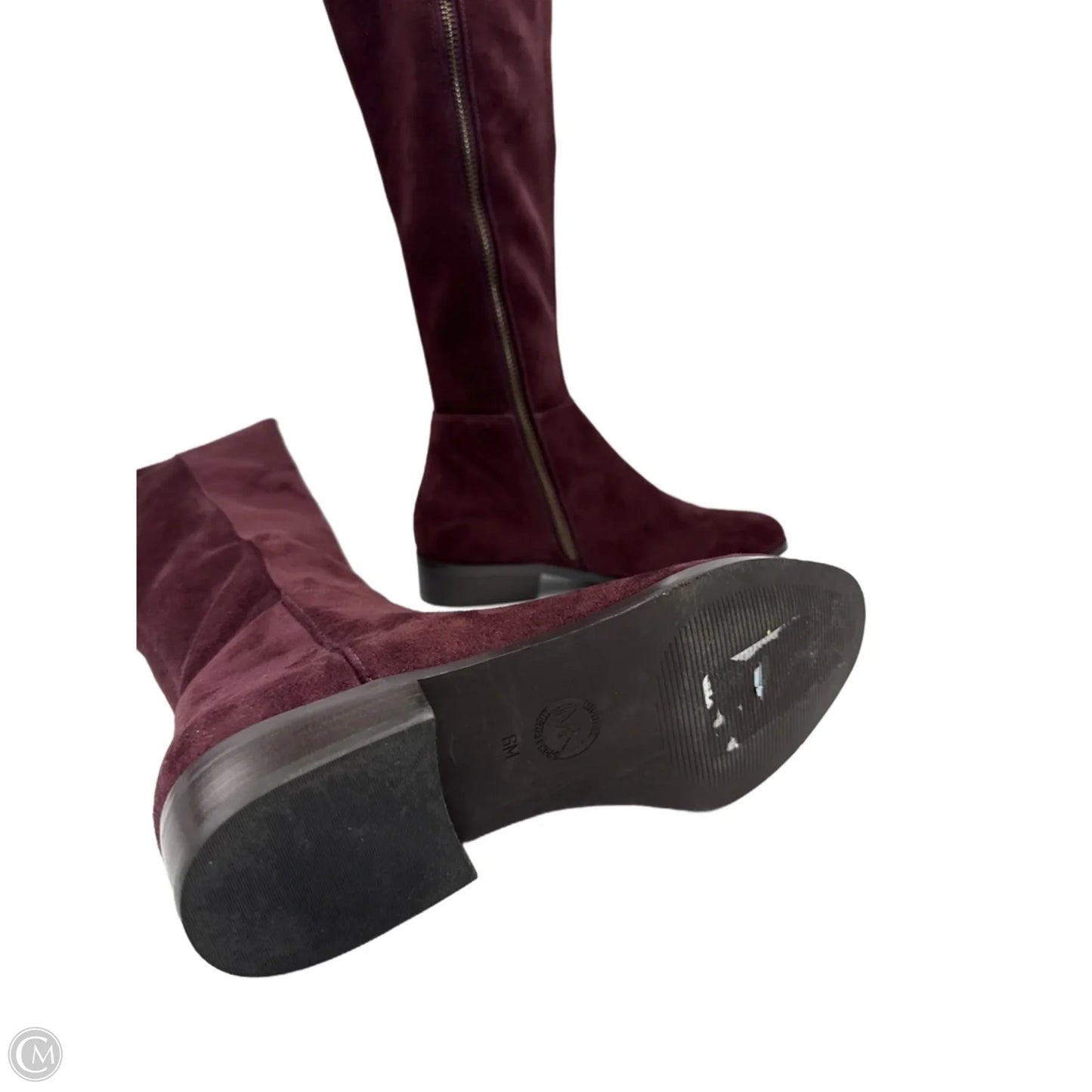 Boots Designer By Michael Kors In Purple, Size: 6