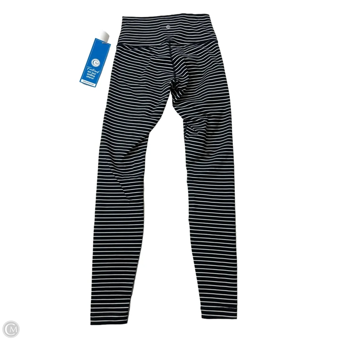 Athletic Pants By Lululemon In Black & White, Size: S