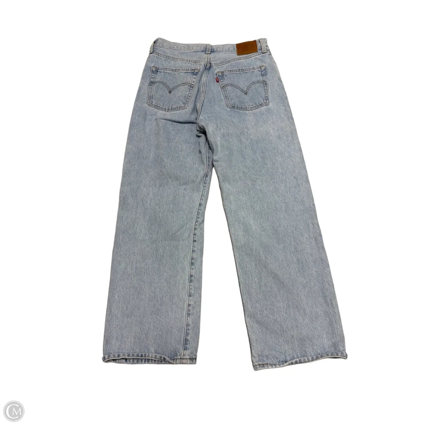 Jeans Straight By Levis In Blue Denim, Size: 8