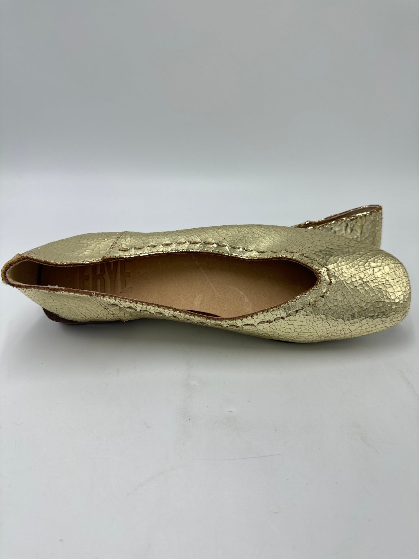 Shoes Designer By Frye In Gold, Size: 6