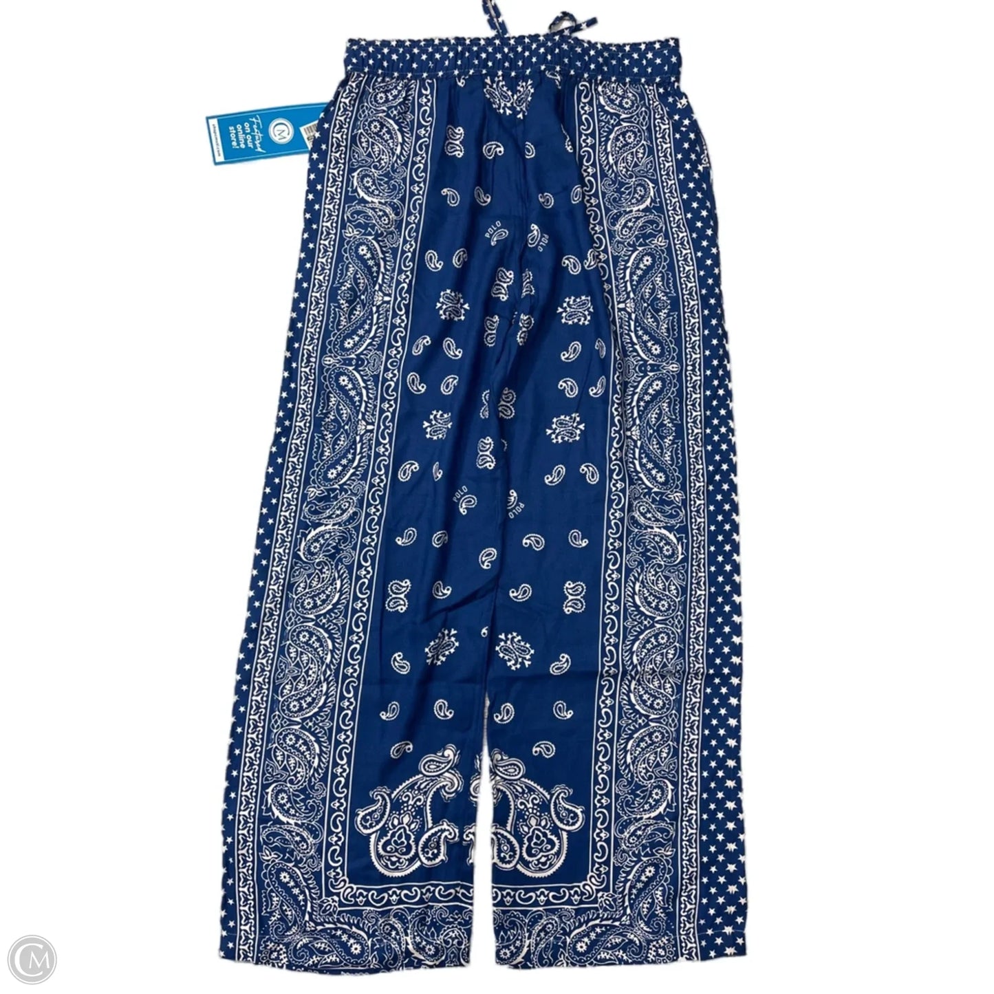 Pants Wide Leg By Polo Ralph Lauren In Blue, Size: Xs