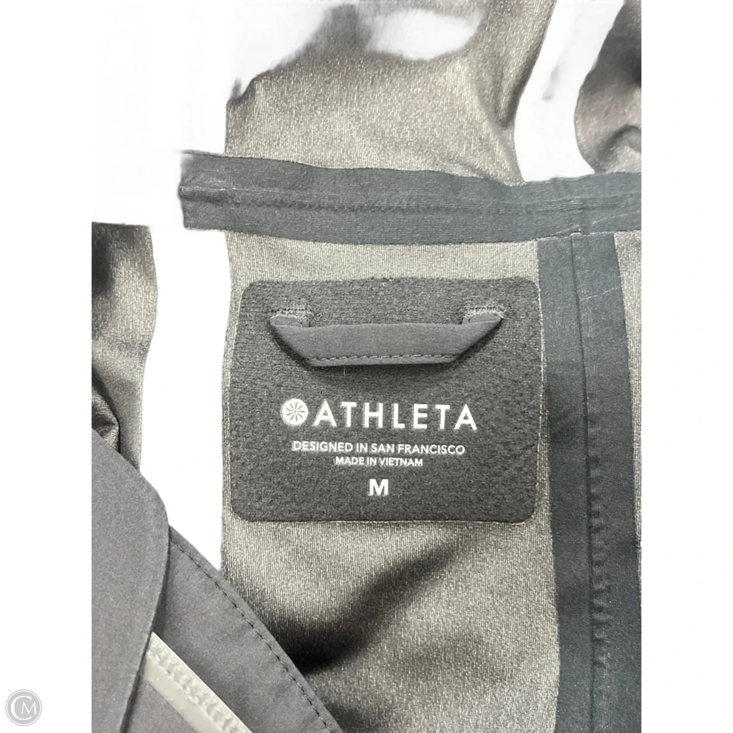 Coat Raincoat By Athleta In Black, Size: M