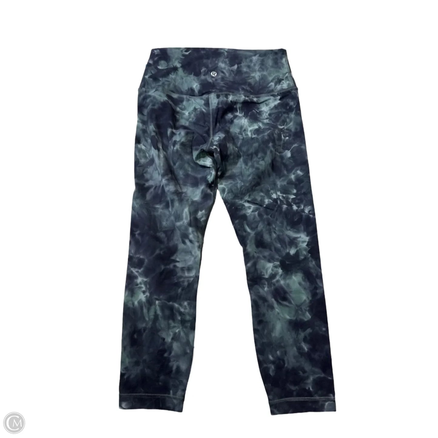 Athletic Capris By Lululemon In Tie Dye Print, Size: M