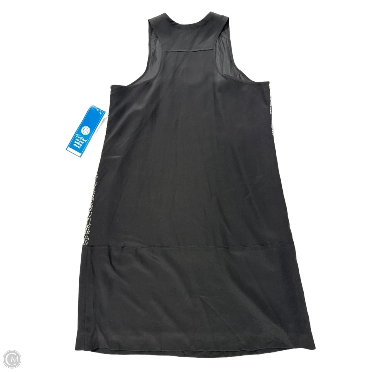 Dress Party Short By Eileen Fisher In Black & Silver, Size: Sp