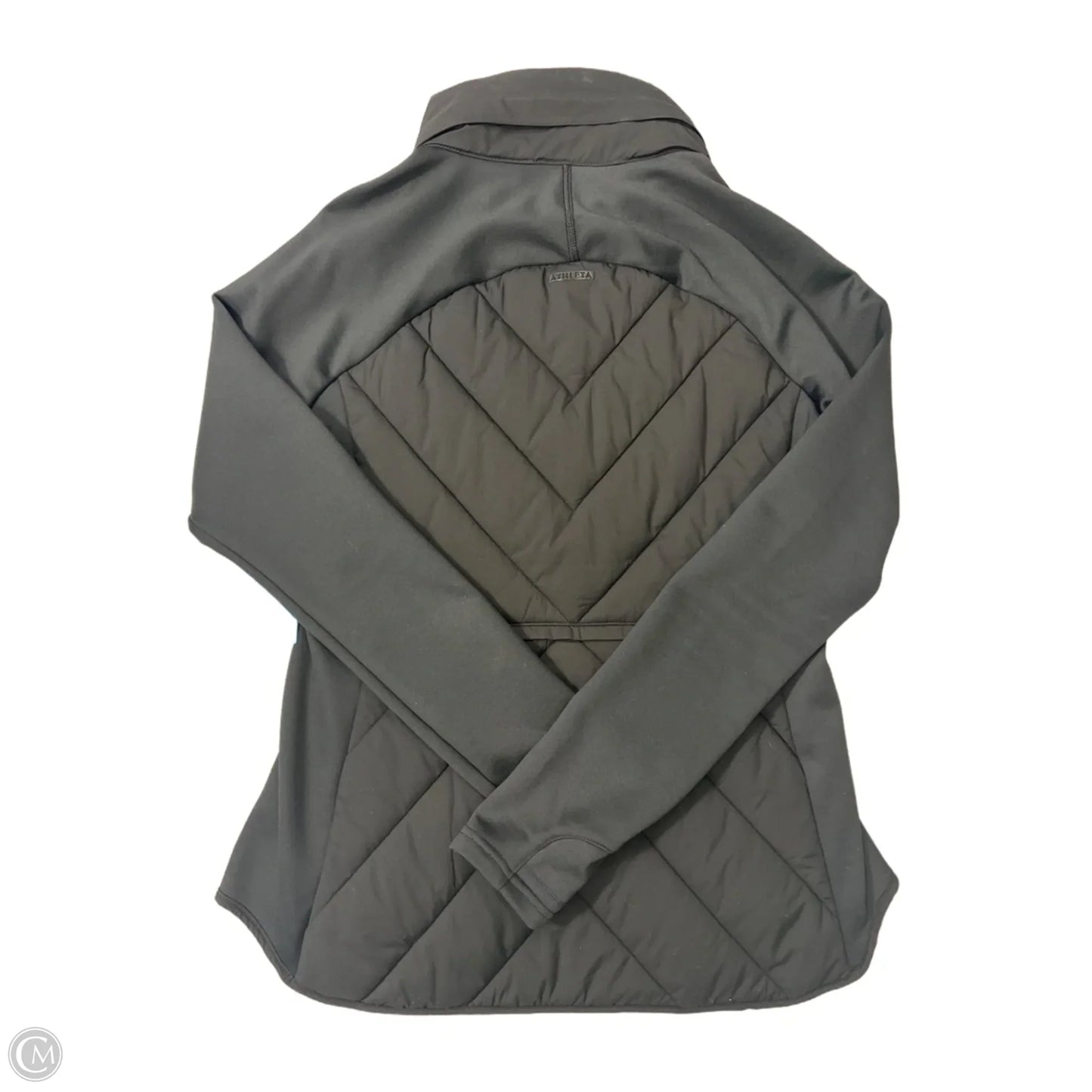 Athletic Designer Puffer Coat By Athleta In Black, Size: M