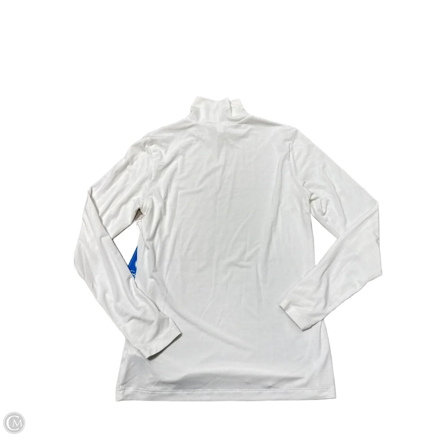 Athletic Top Long Sleeve Collar By Athleta In White, Size: S