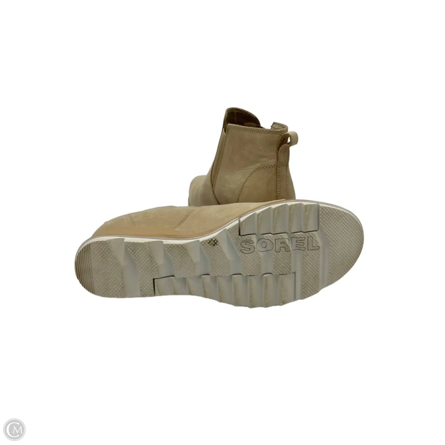 Boots Ankle Heels By Sorel In Tan, Size: 12