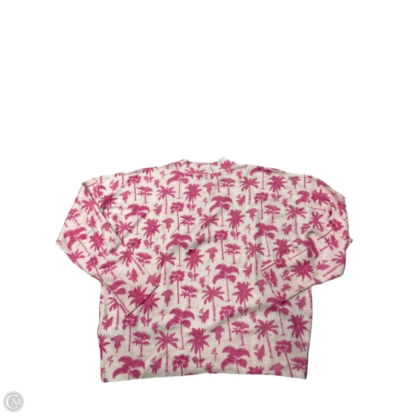 Sweater By Vineyard Vines In Pink & White, Size: M