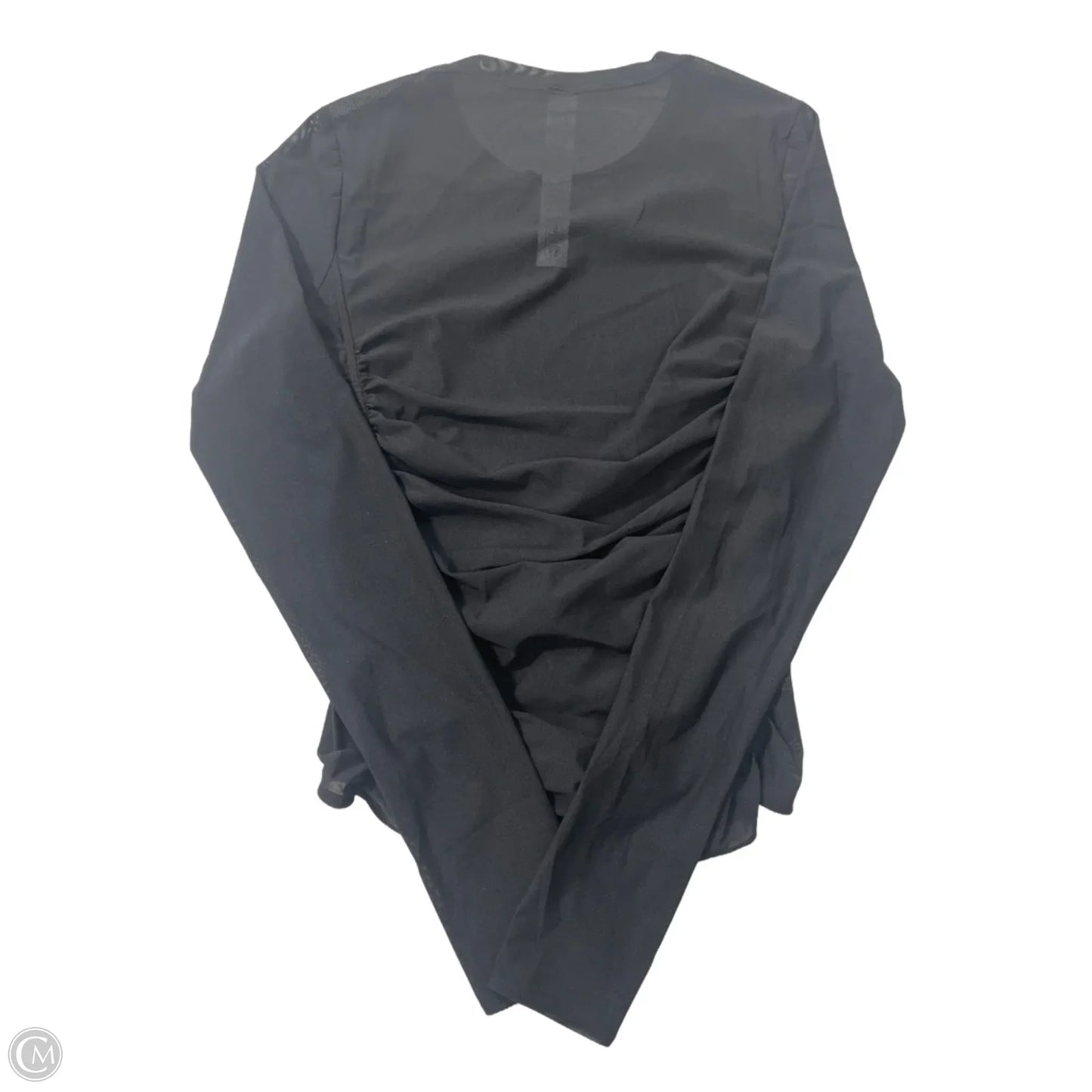 Athletic Top Long Sleeve Crewneck By Lululemon In Black, Size: S