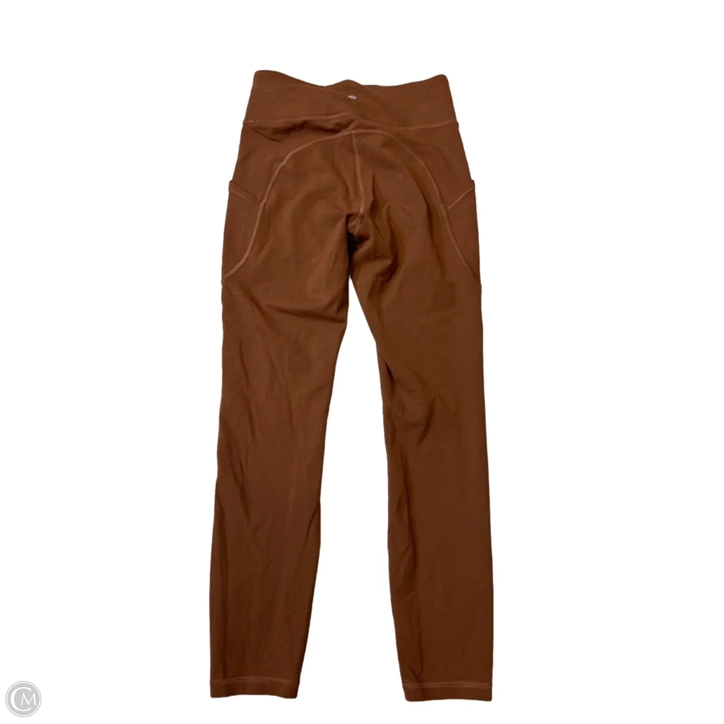 Athletic Leggings By Lululemon In Orange, Size: S