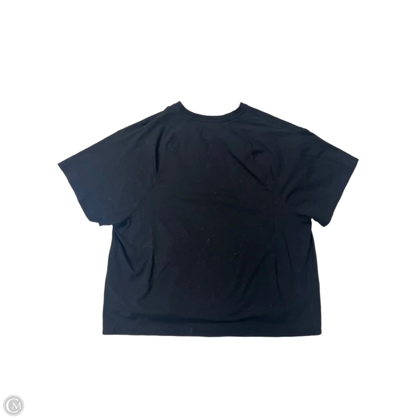 Athletic Top Short Sleeve By Athleta In Black, Size: Xl
