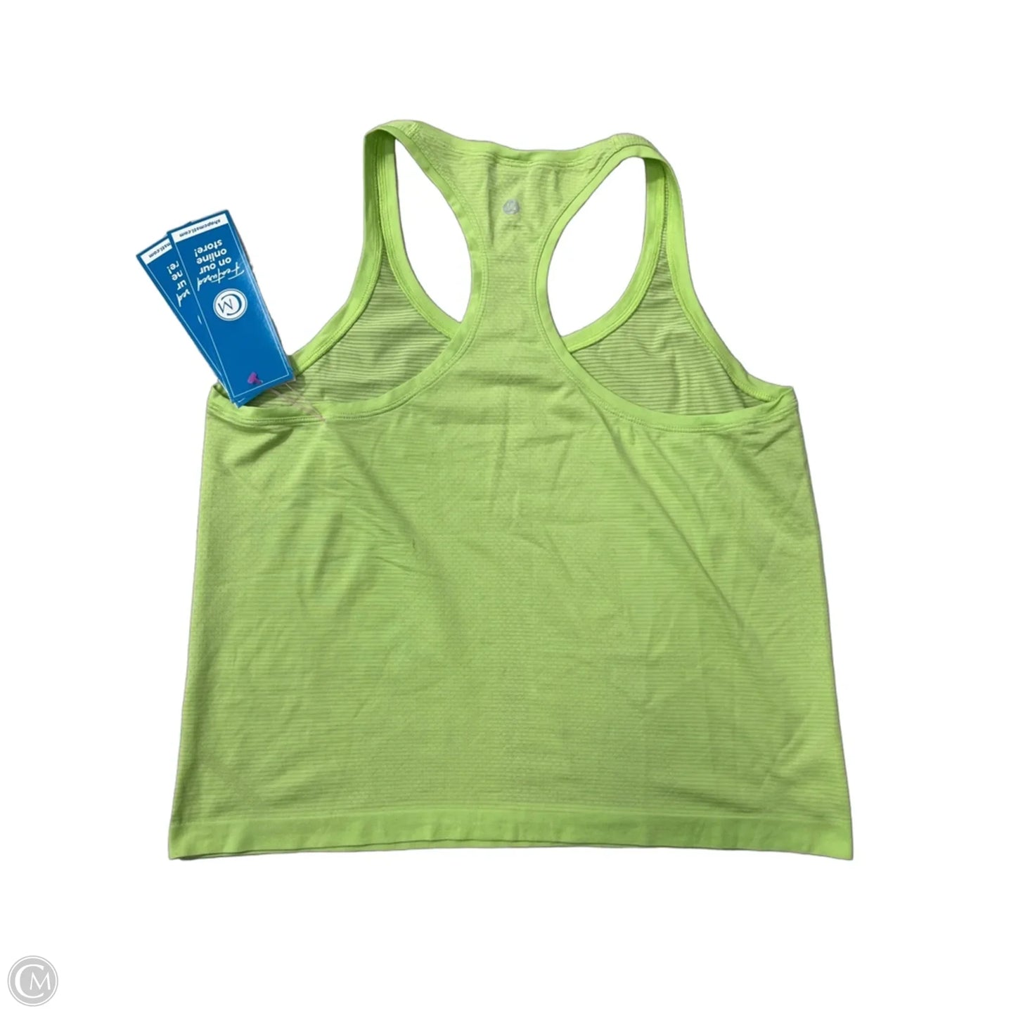 Athletic Tank Top By Lululemon In Green, Size: L