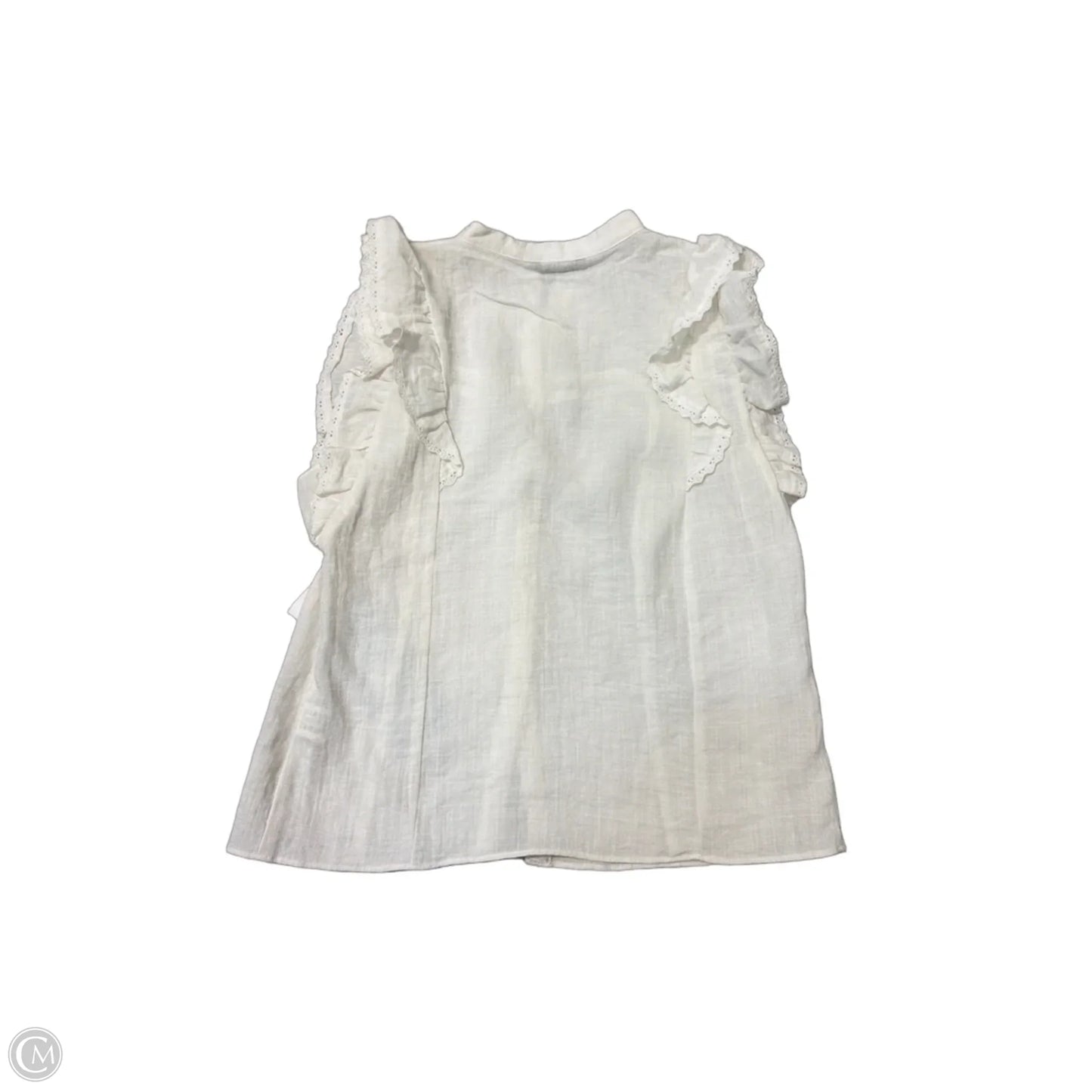 Top Sleeveless By Zara In White, Size: S