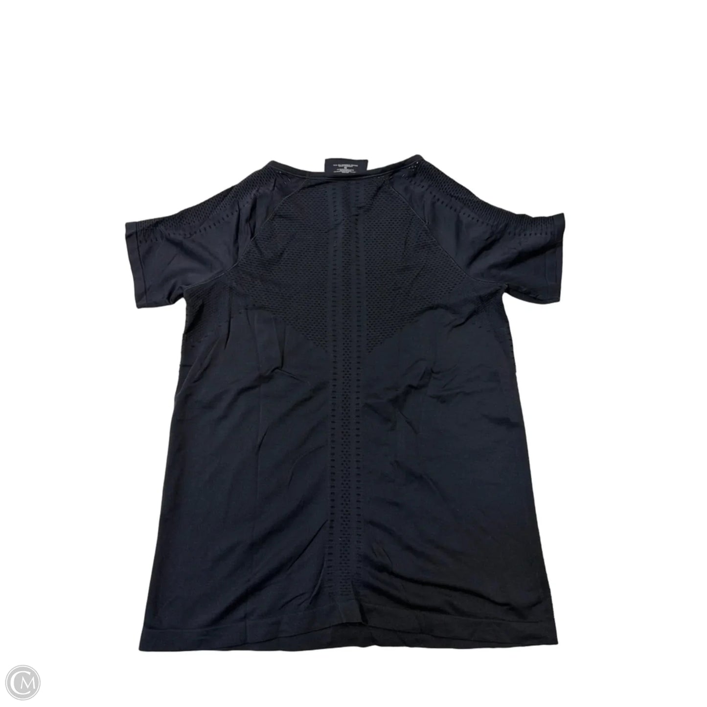 Athletic Top Short Sleeve By Athleta In Black, Size: M