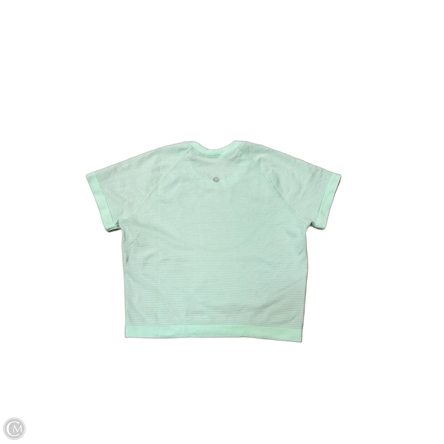 Athletic Top Short Sleeve By Lululemon In Green, Size: S