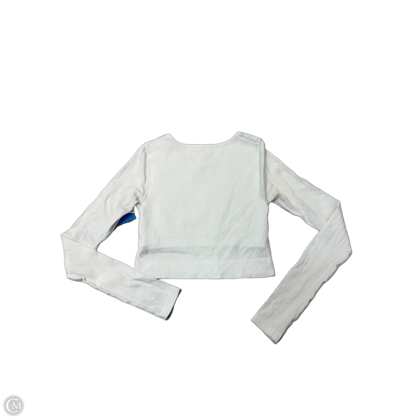 Athletic Top Long Sleeve Crewneck By Lululemon In White, Size: S