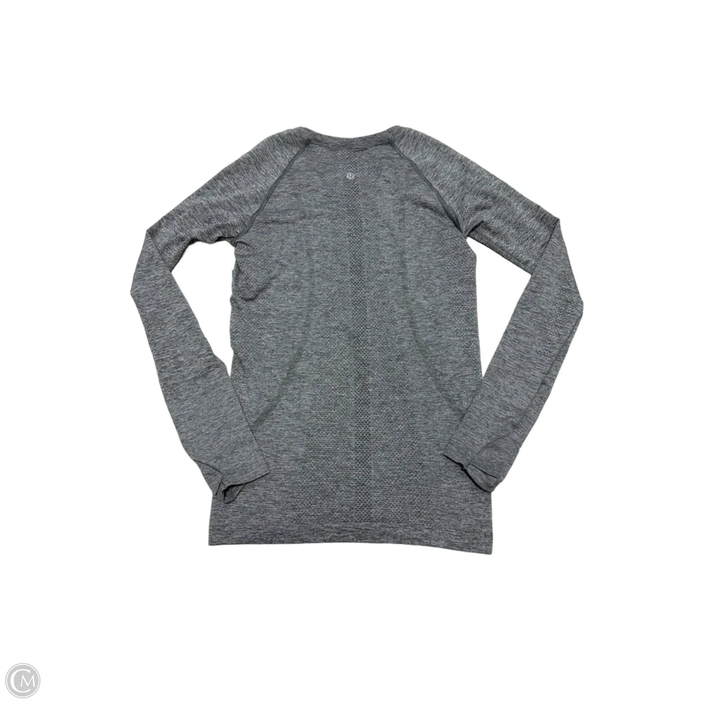 Athletic Top Long Sleeve Crewneck By Lululemon In Grey, Size: S