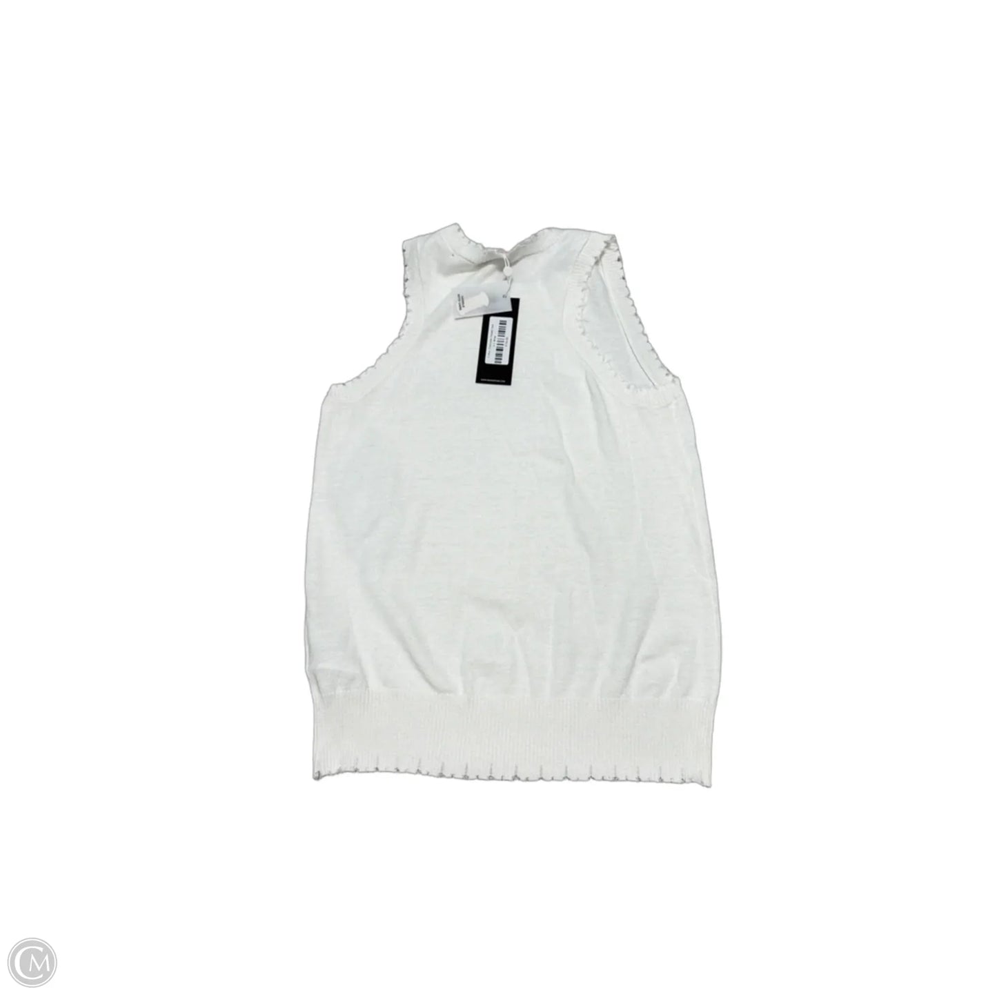 New! Top Sleeveless By MinnieRose In White, Size: S