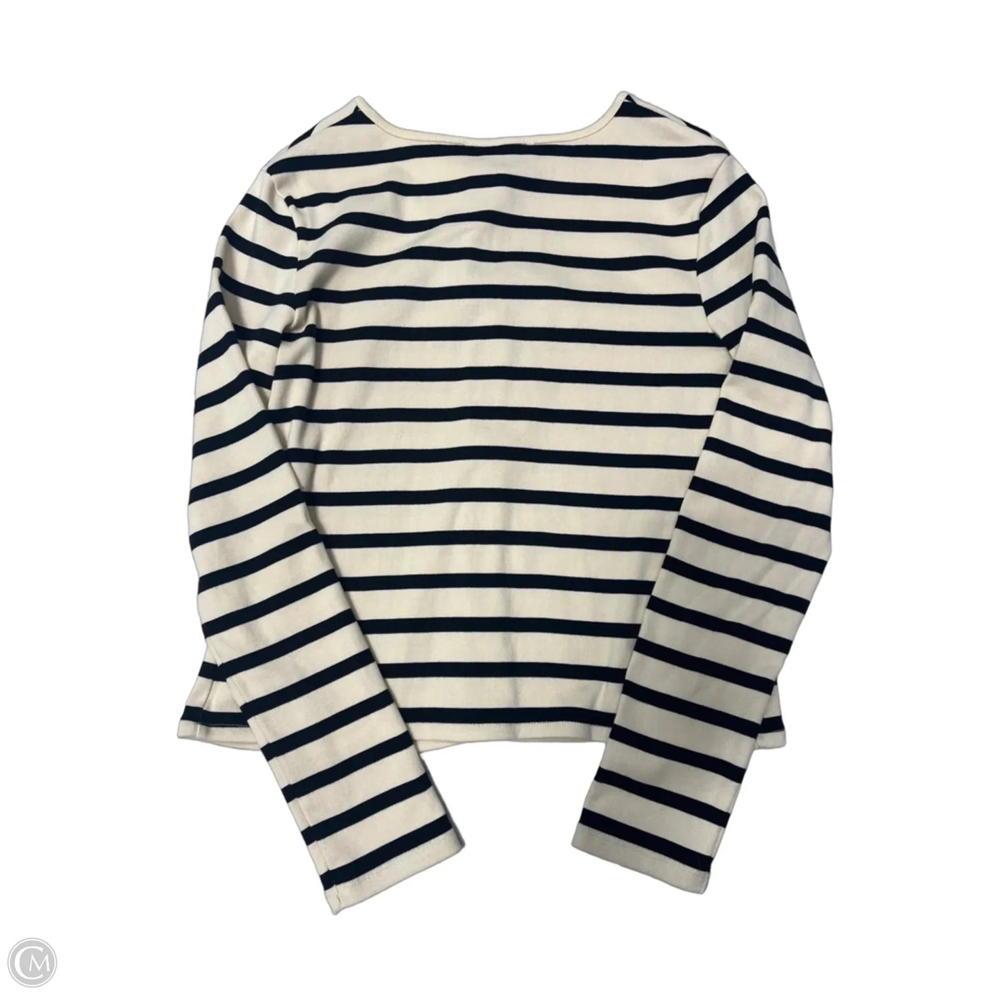 Top Long Sleeve By Mng In Black & Tan, Size: S