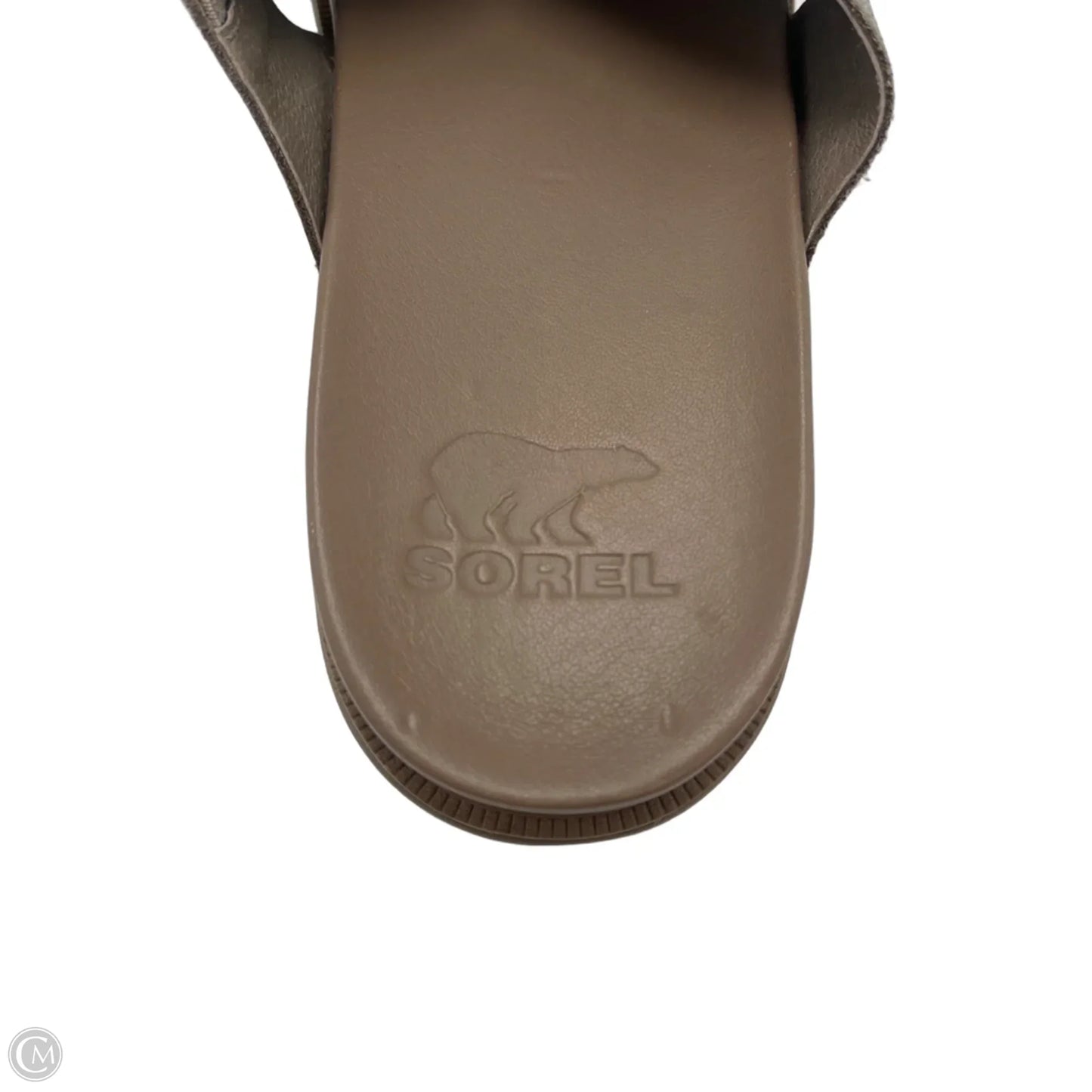 Sandals Designer By Sorel In Taupe, Size: 9