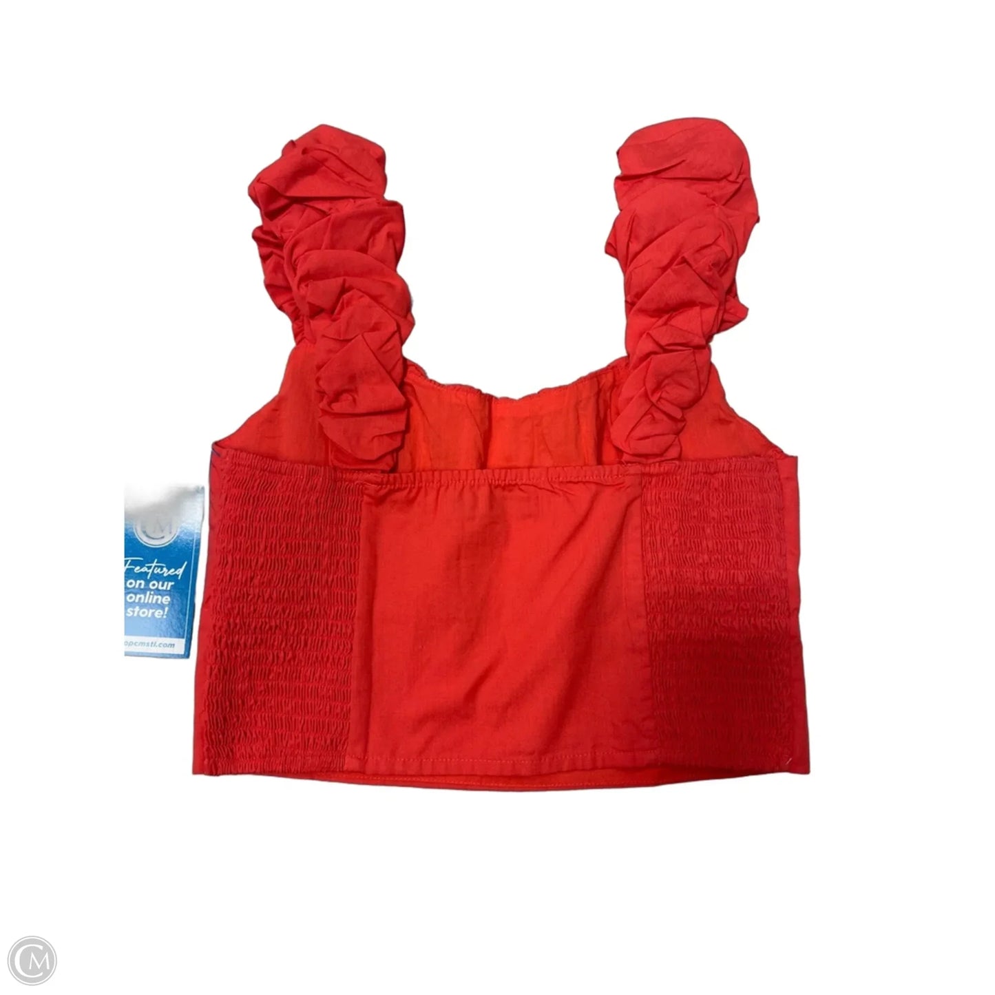 New! Top Short Sleeve By Abercrombie And Fitch In Coral, Size: S