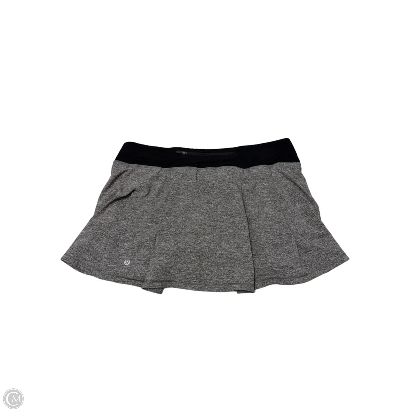 Athletic Skort By Lululemon In Grey, Size: 12L