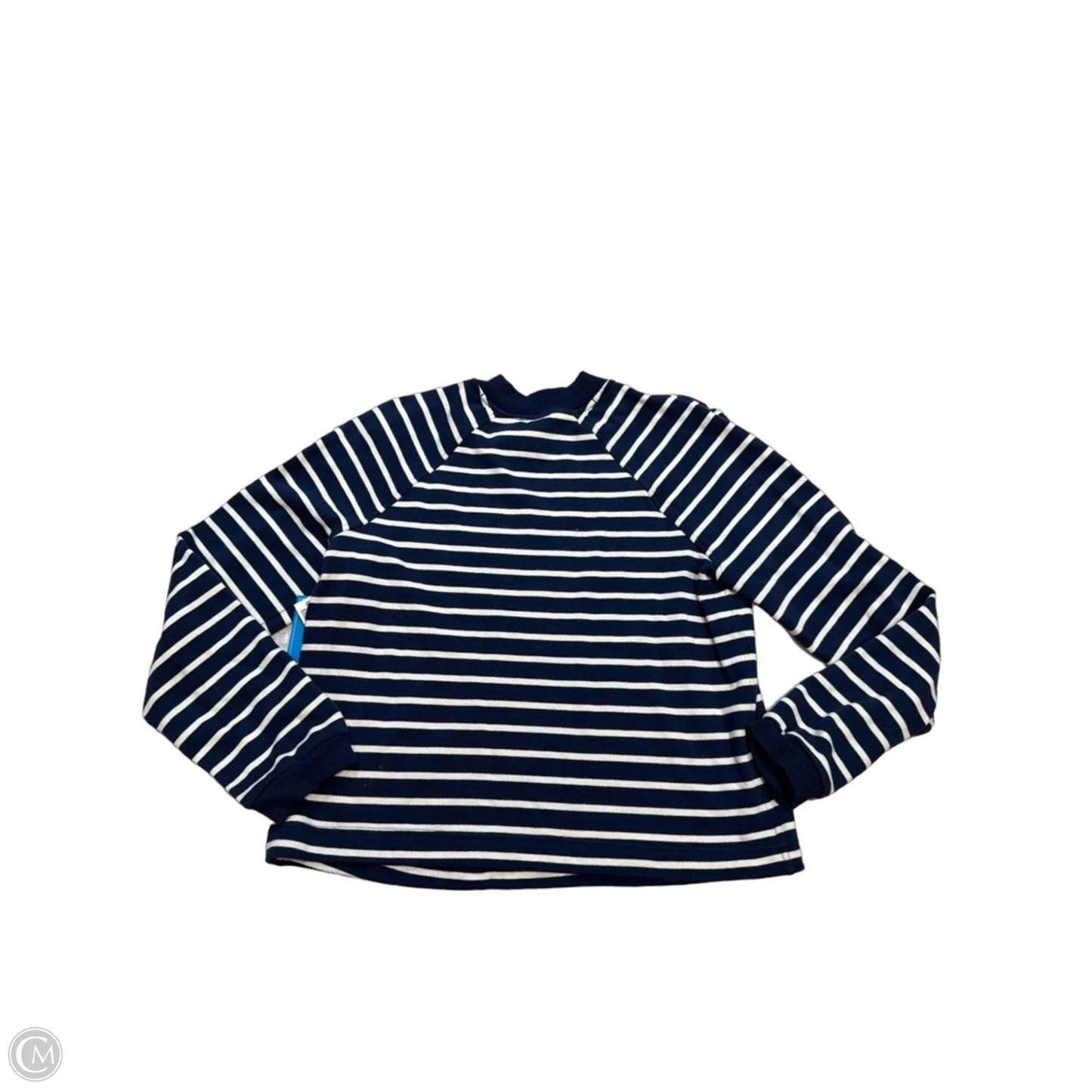 Athletic Top Long Sleeve Crewneck By Lululemon In Striped Pattern, Size: M
