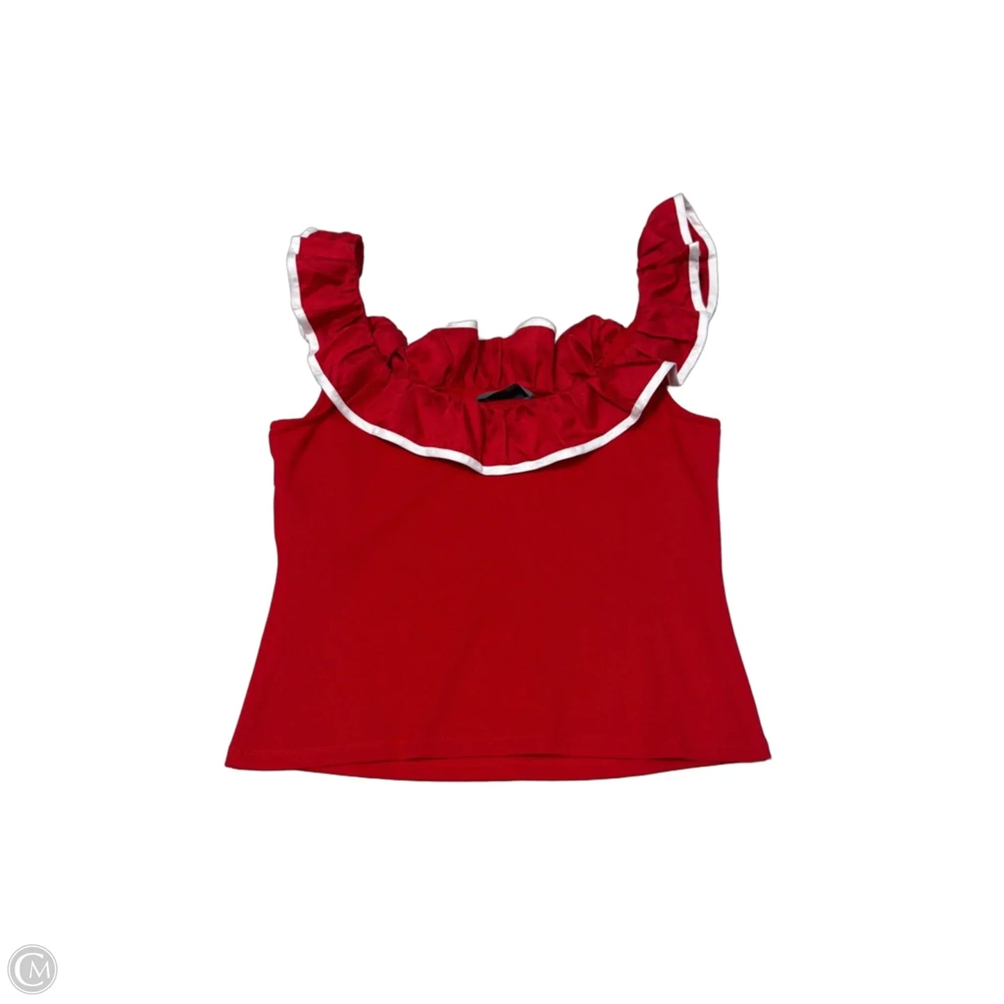 New! Top Sleeveless By Sunday In Brooklyn In Red, Size: L