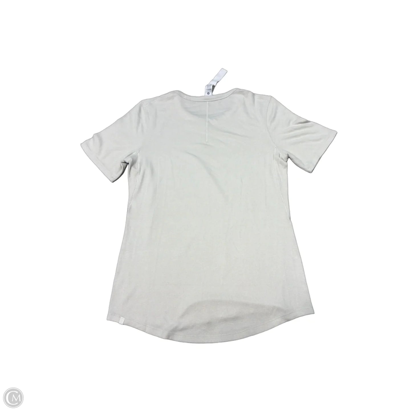 Athletic Top Short Sleeve By Lululemon In Cream, Size: L
