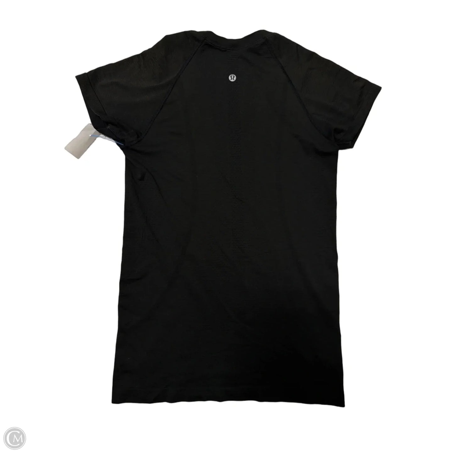 Athletic Top Short Sleeve By Lululemon In Black, Size: 6