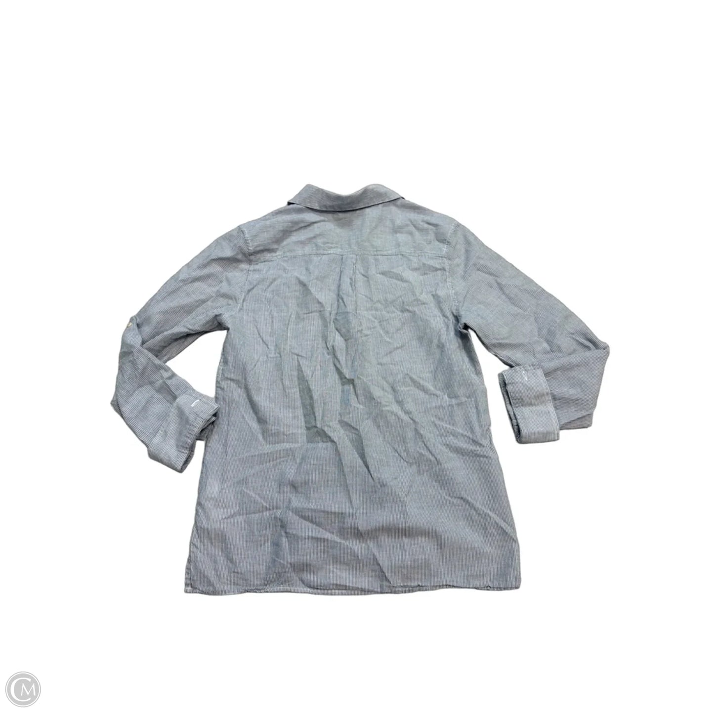 Blouse Long Sleeve By Patagonia In Striped Pattern, Size: M
