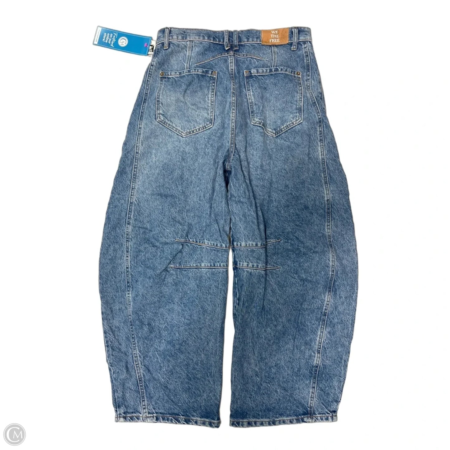 Jeans Wide Leg By Free People In Blue Denim, Size: 8
