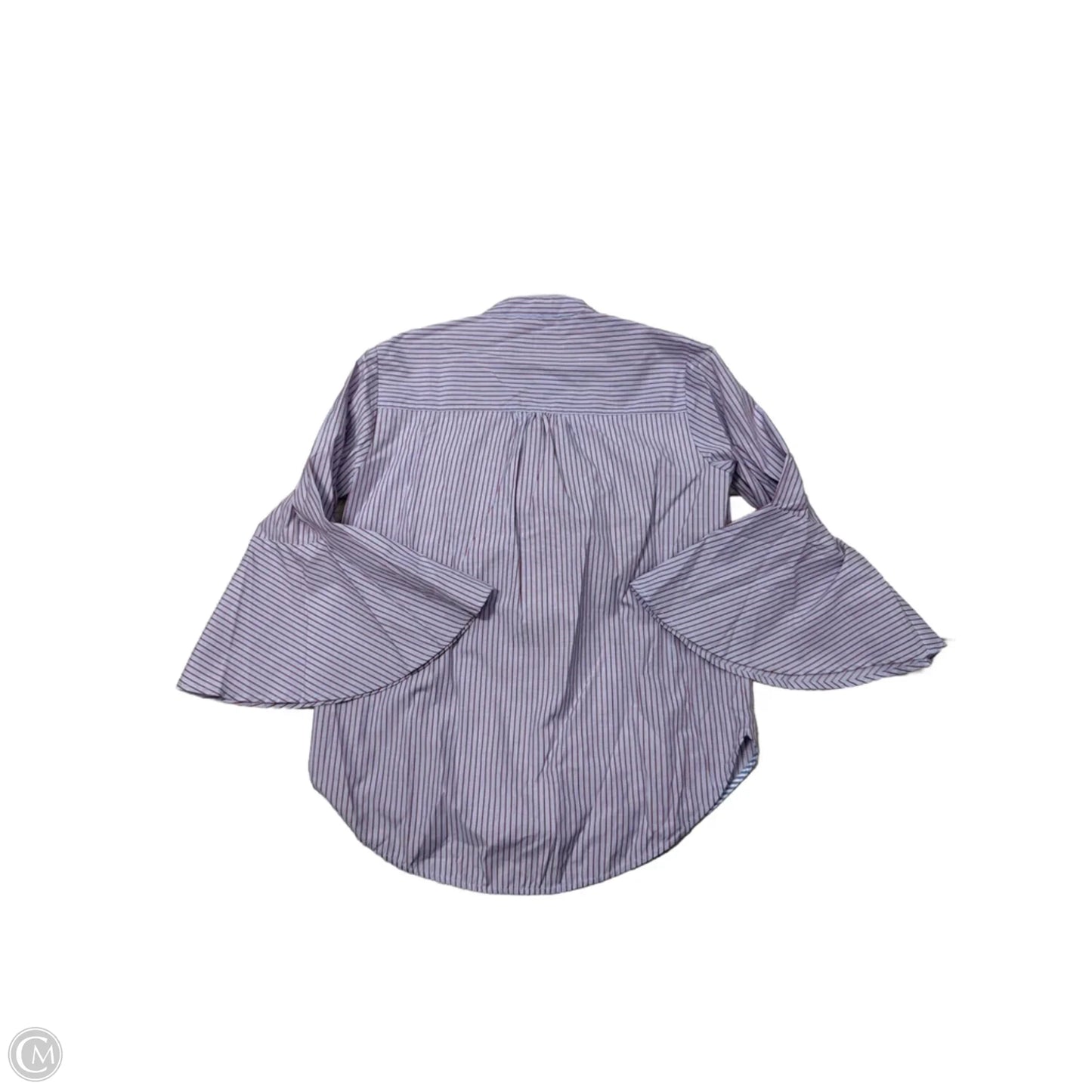 Blouse Long Sleeve By Maeve In Striped Pattern, Size: Xsp