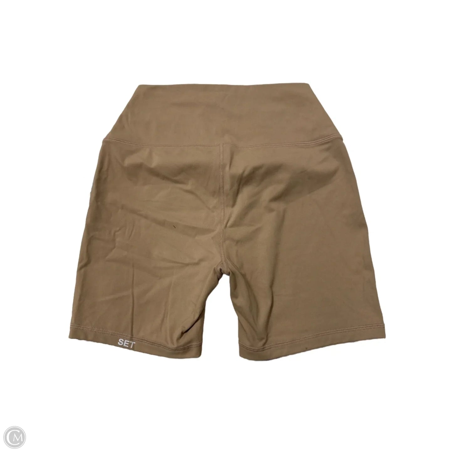 Athletic Shorts By Set Active In Tan, Size: L