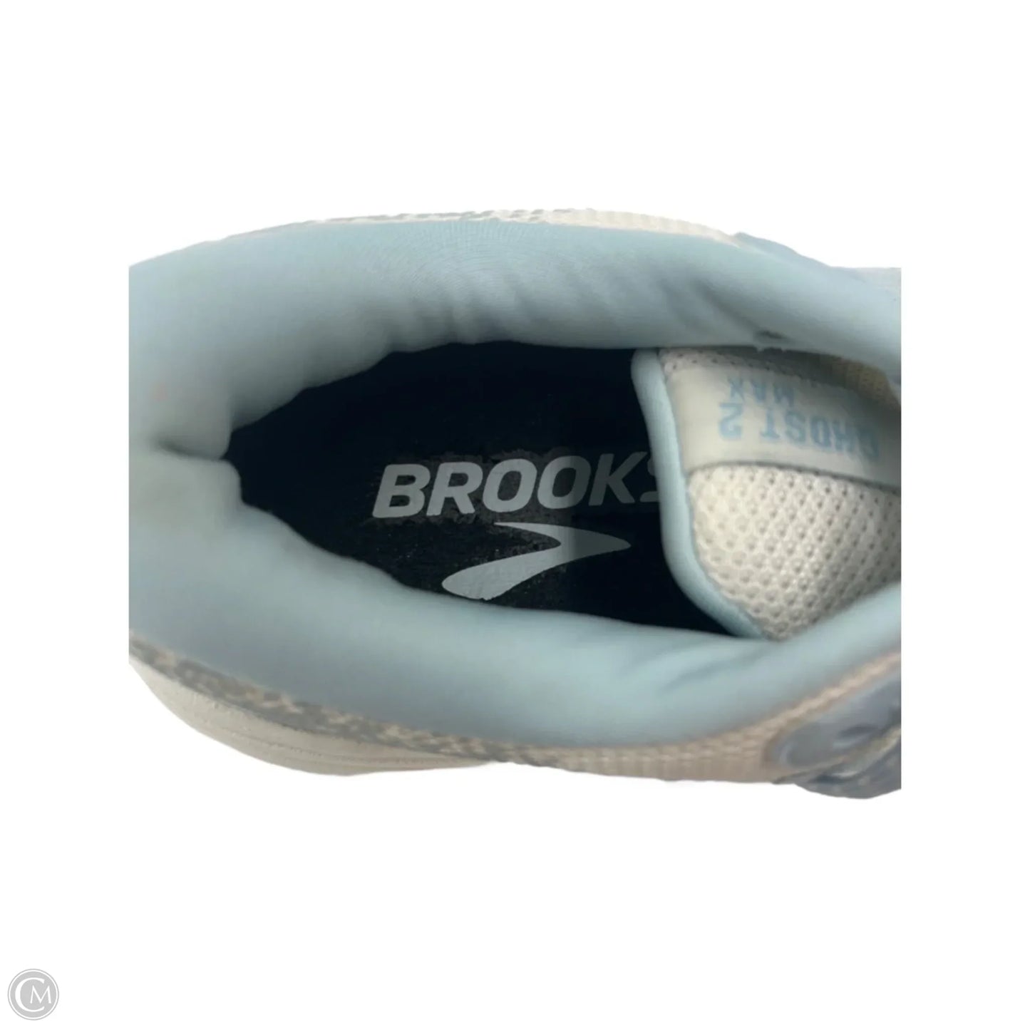 Brooks Ghost Max 2 Athletic Shoes In Blue & White, Size: 9