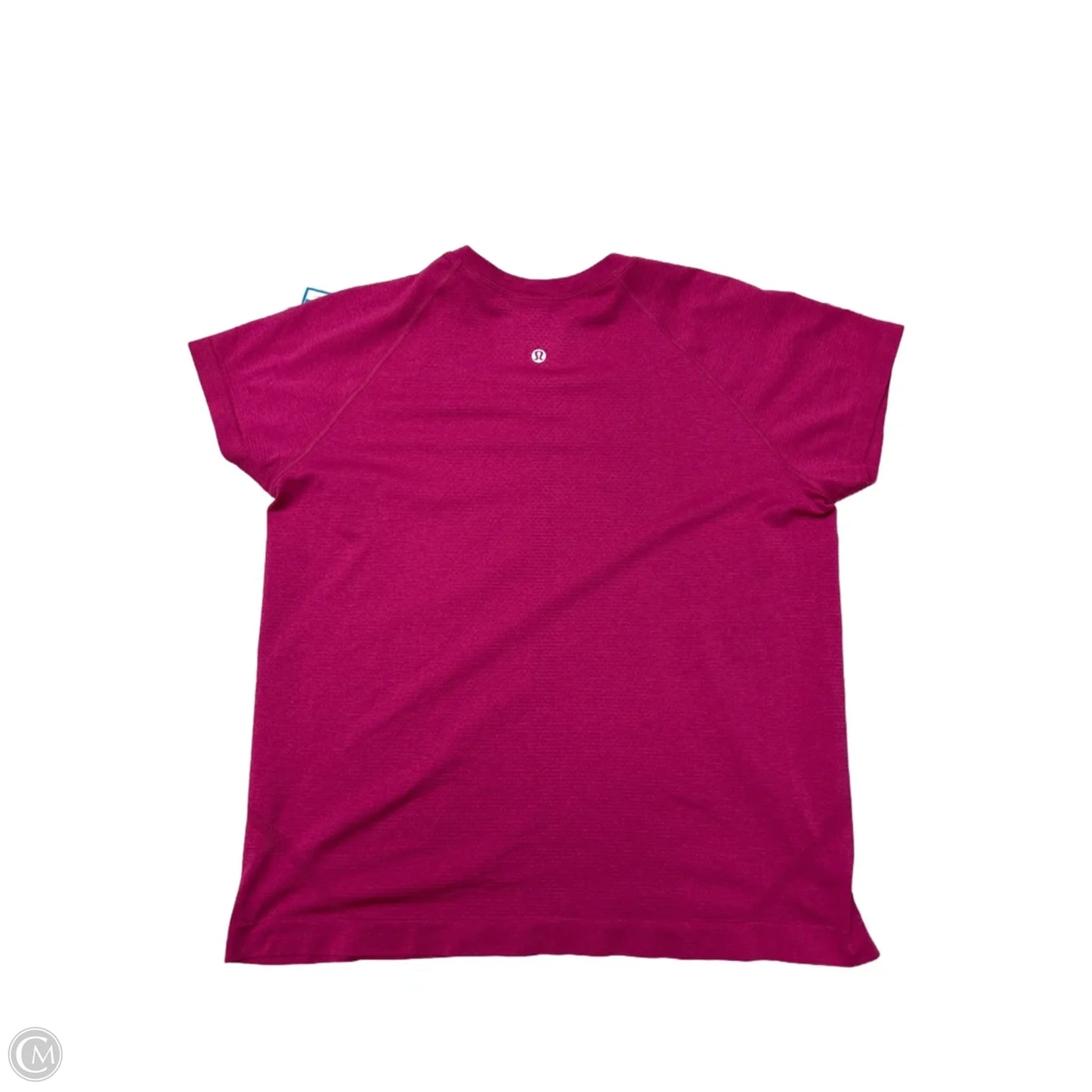 Athletic Top Short Sleeve By Lululemon In Pink, Size: 14