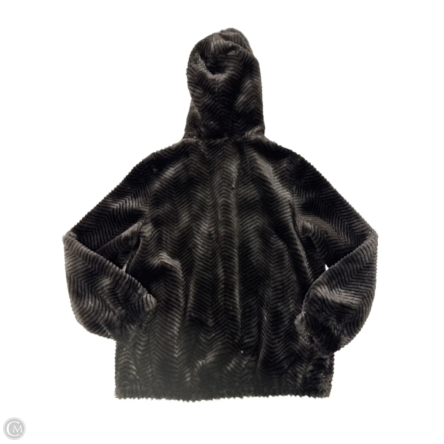 Coat Faux Fur & Sherpa By Gallery In Brown, Size: M
