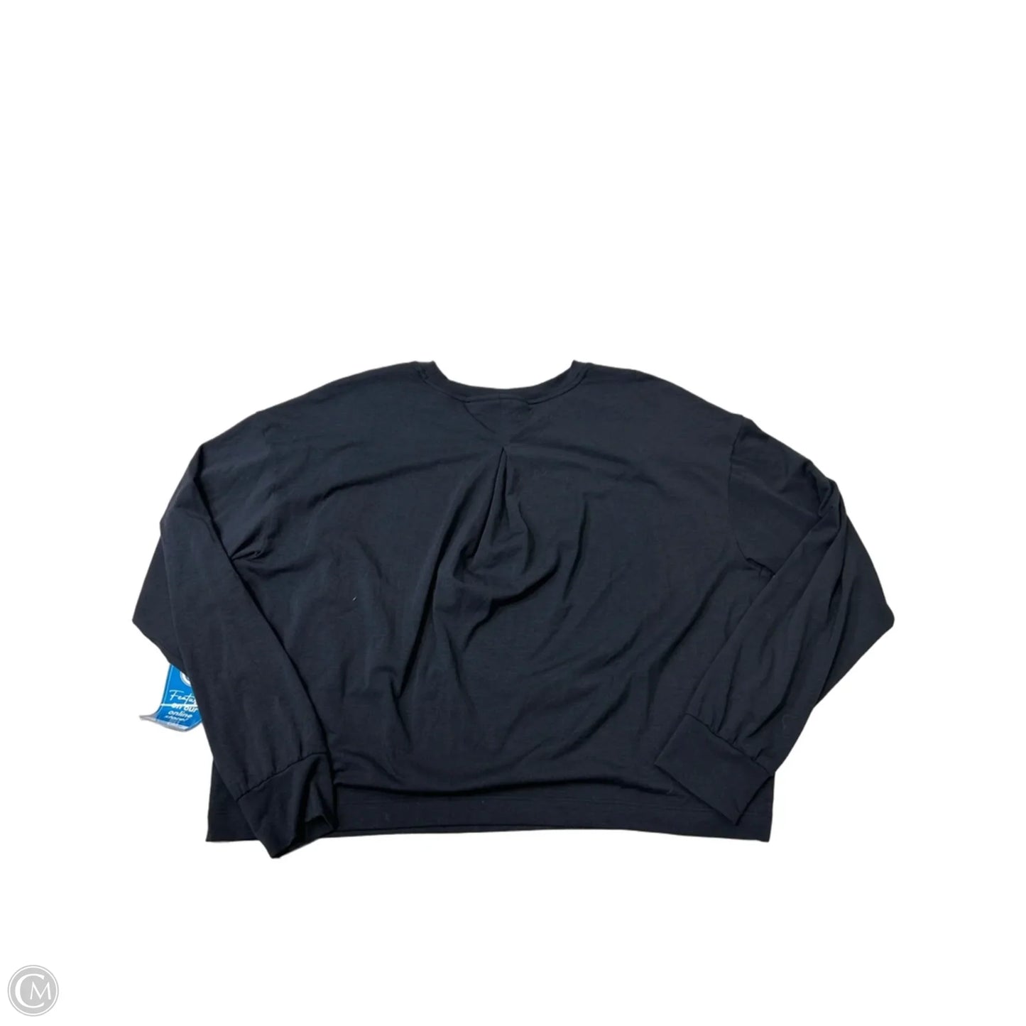 Athletic Top Long Sleeve Collar By Athleta In Black, Size: S