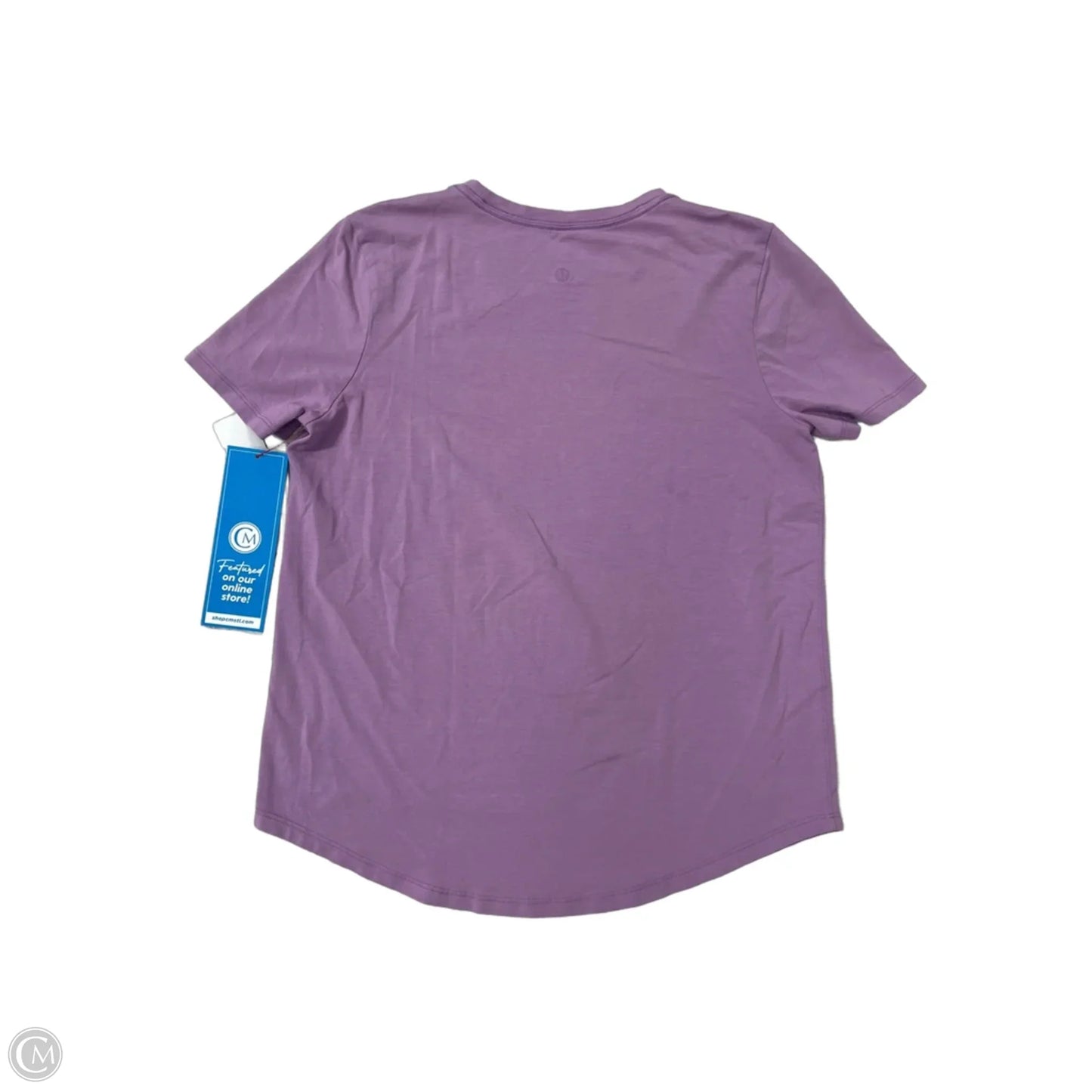 Athletic Top Short Sleeve By Lululemon In Purple, Size: 6