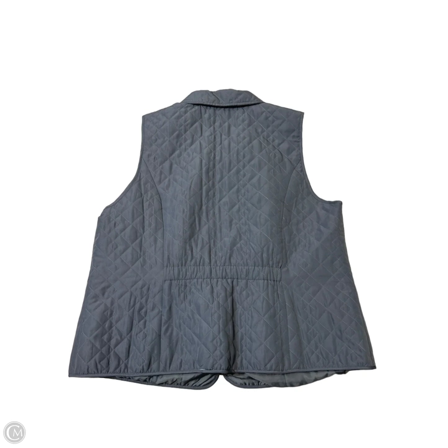Vest Puffer & Quilted By Cj Banks In Grey, Size: 1x