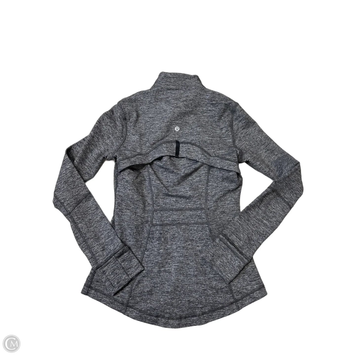 Athletic Jacket By Lululemon In Grey, Size: 6