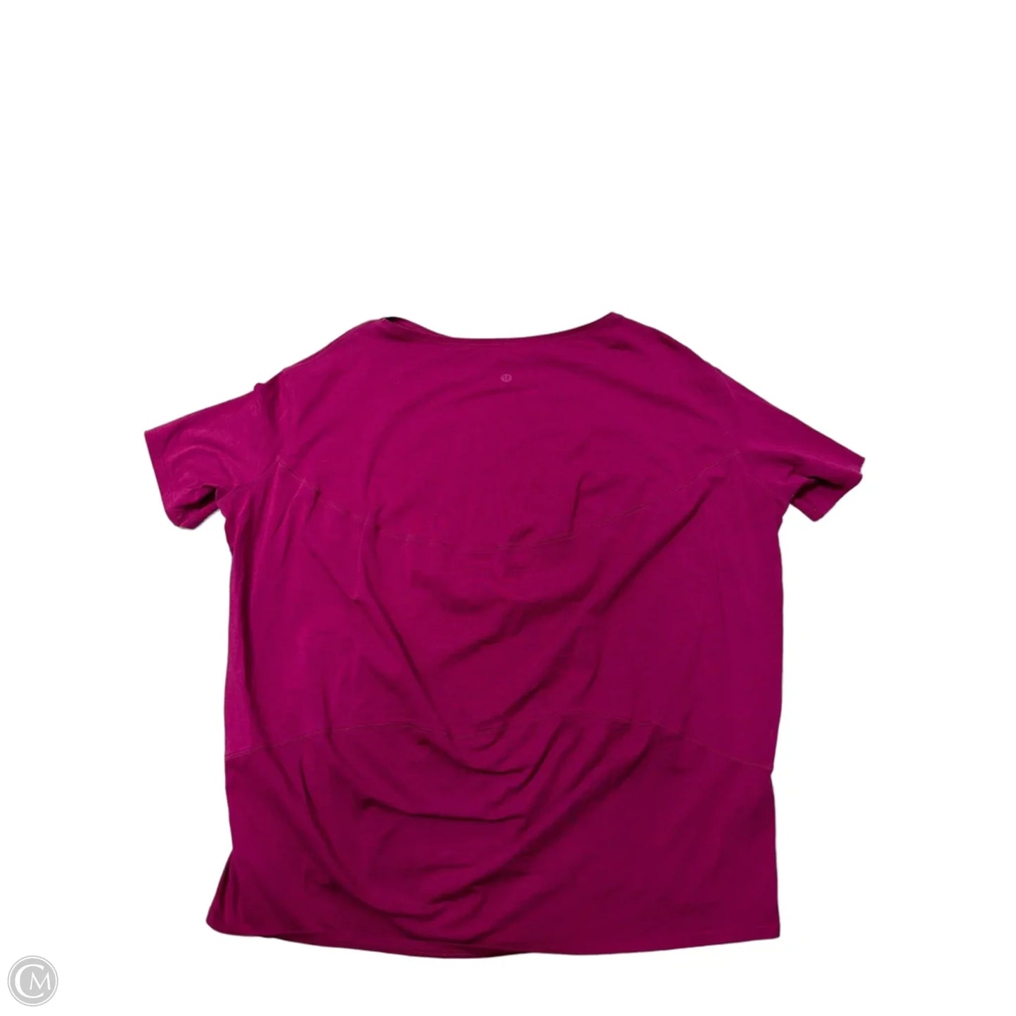 Athletic Top Short Sleeve By Lululemon In Purple, Size: L
