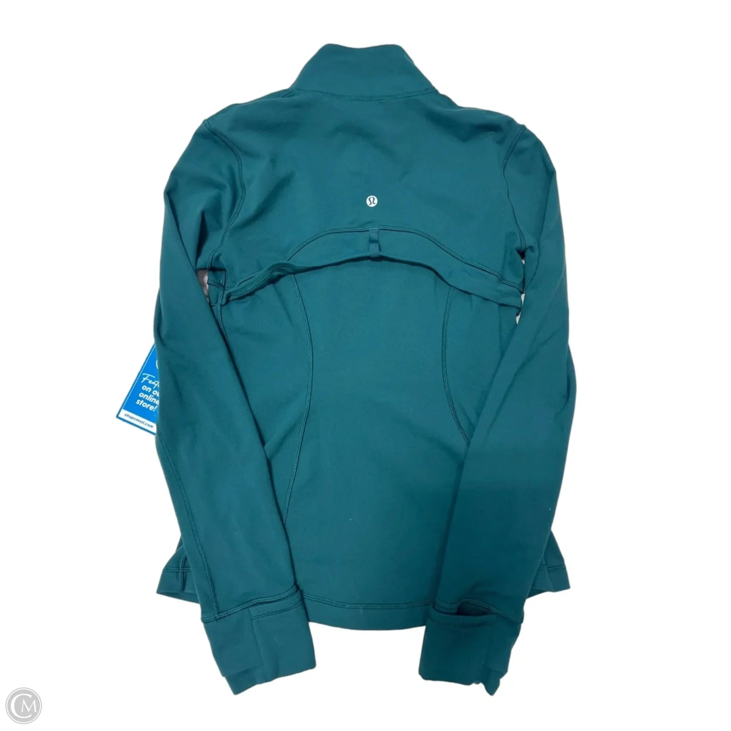 Athletic Jacket By Lululemon In Teal, Size: 6